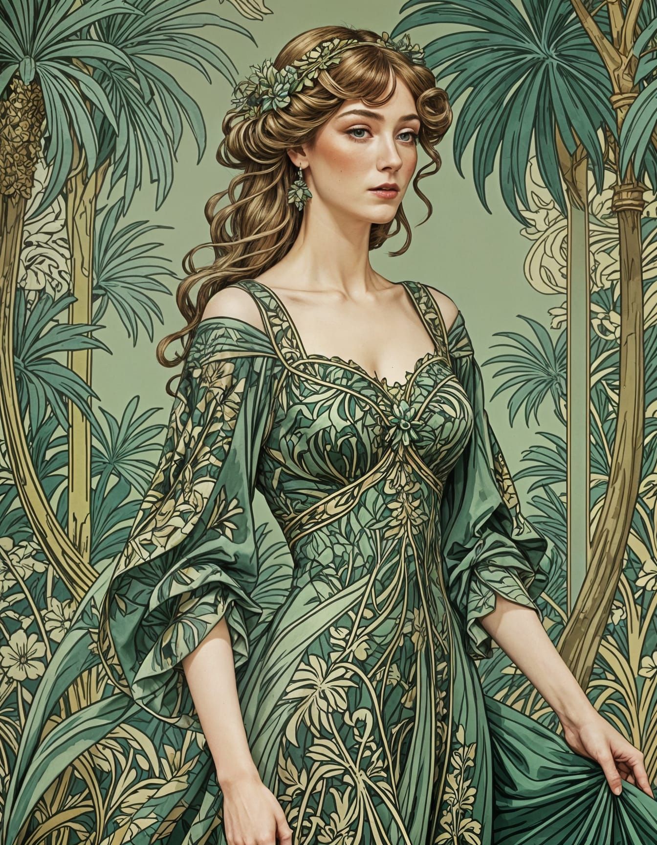 William Morris palm trees.