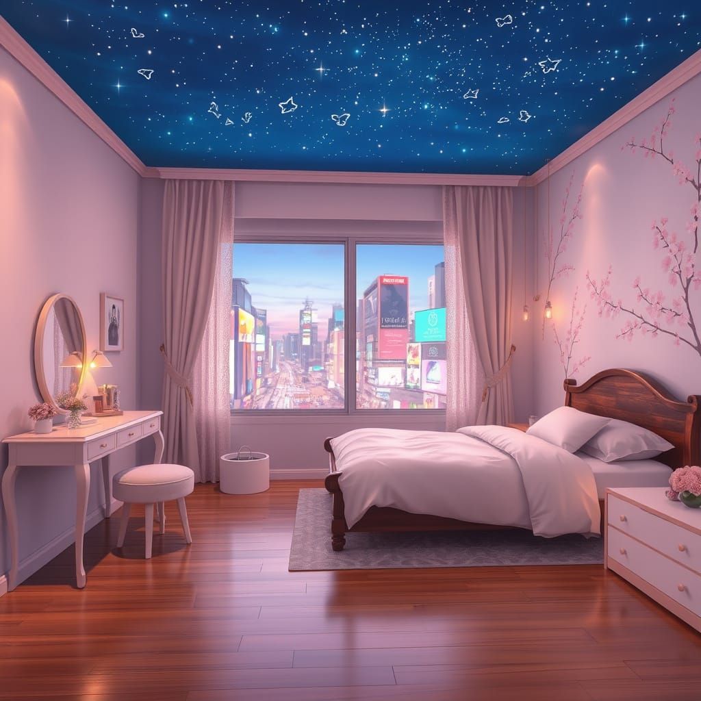 Night Sky Ceiling in my bedroom