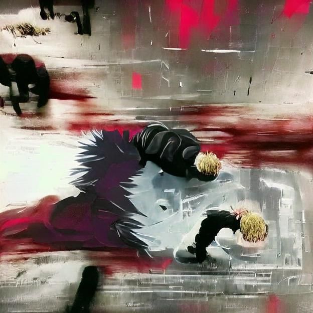 Stylized Japanese Emblem with Bold Graphics