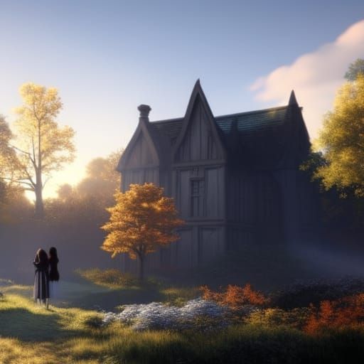 Dark shadow figures outside my house