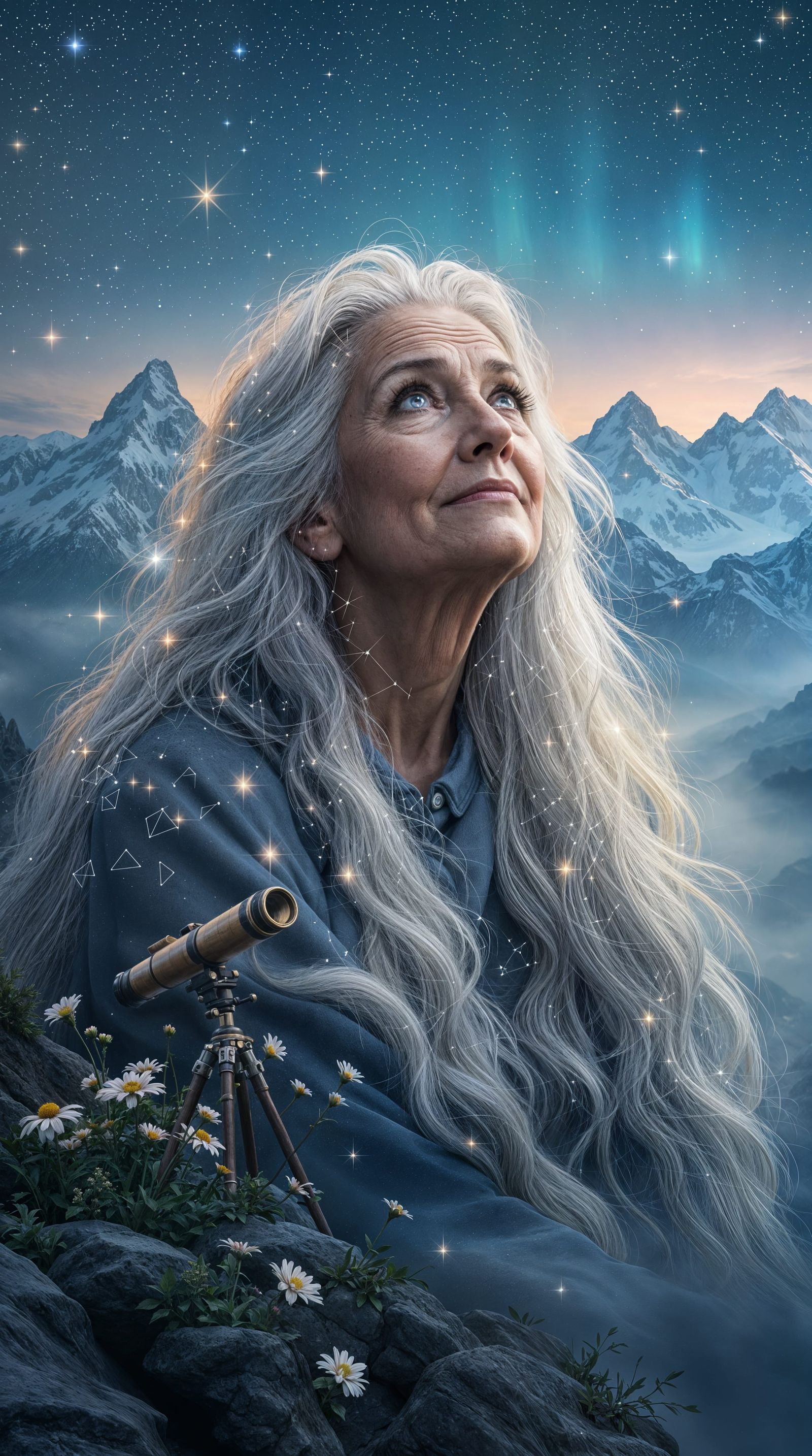 Wise Elder Goddess of the Celestial Peaks