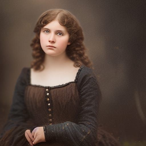 Anna Wagner: Amish Farm Girl Matte Painting