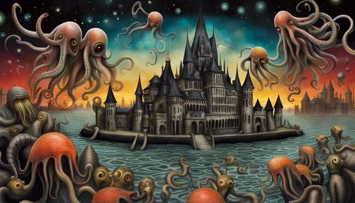 All The Old Ones Visit the Floating Castle X