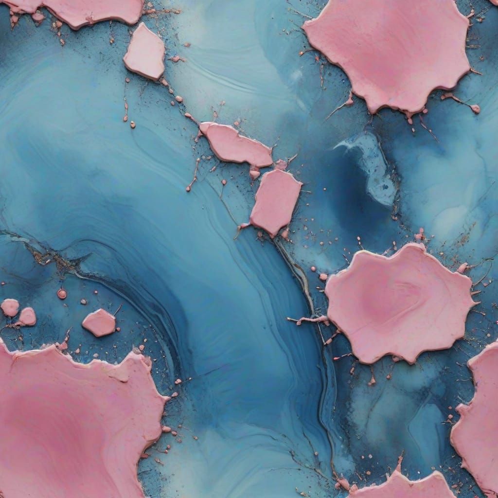 Burnished Azure Mystical Pink Abstract Texture