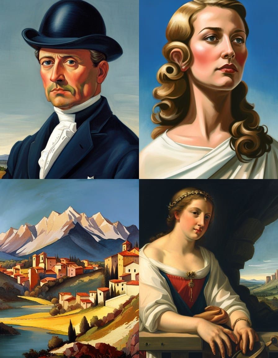 Renaissance Painting in the Style of Giorgione