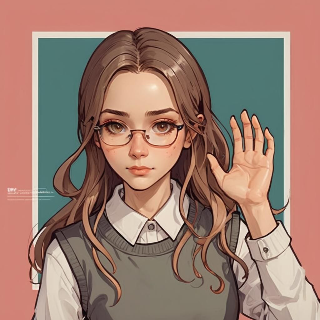 Nerdy Girl Portrait in Artgerm Style, 8k