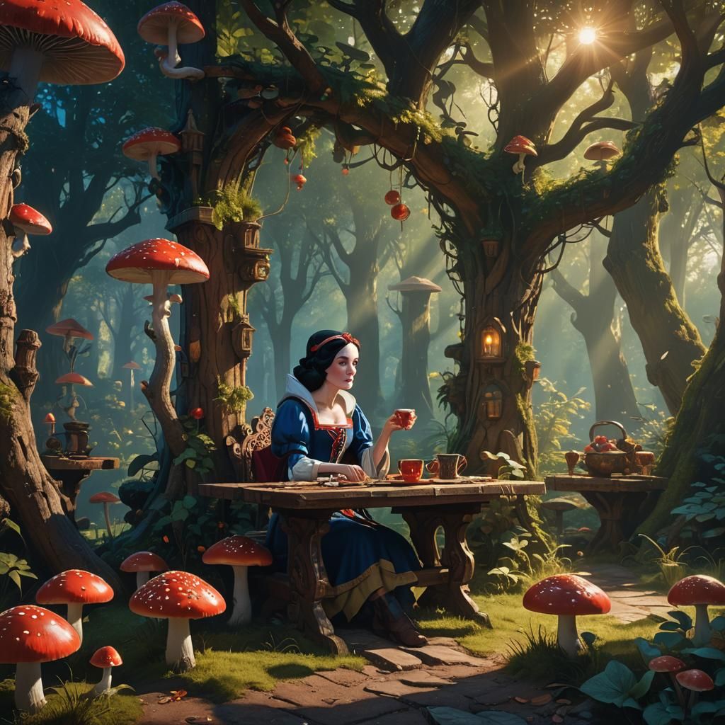 Snow White's Coffee Break: Magical Realism