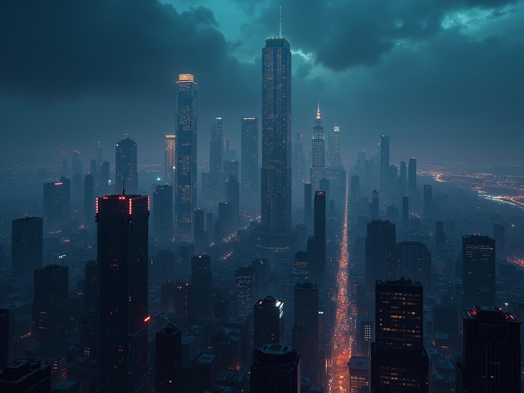 Futuristic Metropolis: A Cinematic Sci-Fi Landscape