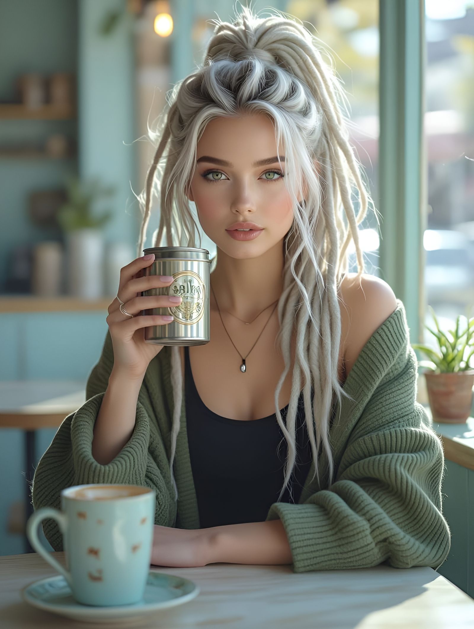 Majestic Young Woman in Morning Light