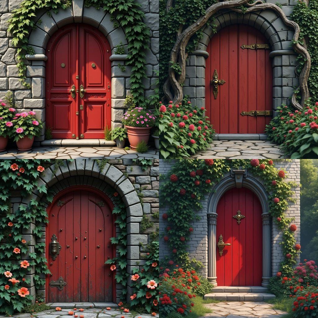 Whimsical Fantasy Doorway in Deep Color