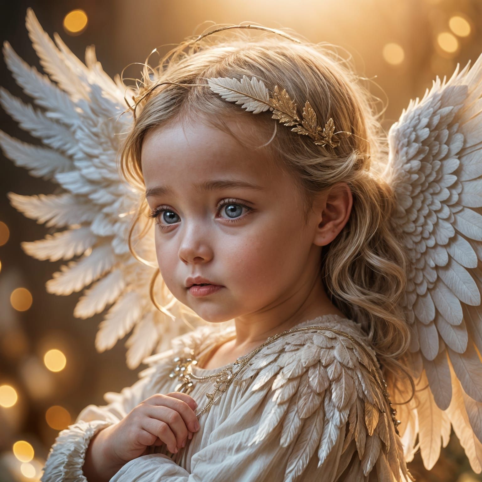 Baby Angel Wings in Whimsical Fantasy Art