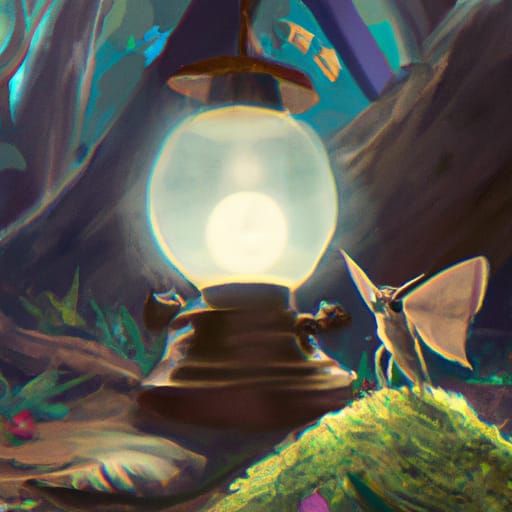 Anime Moth in Studio Ghibli Style