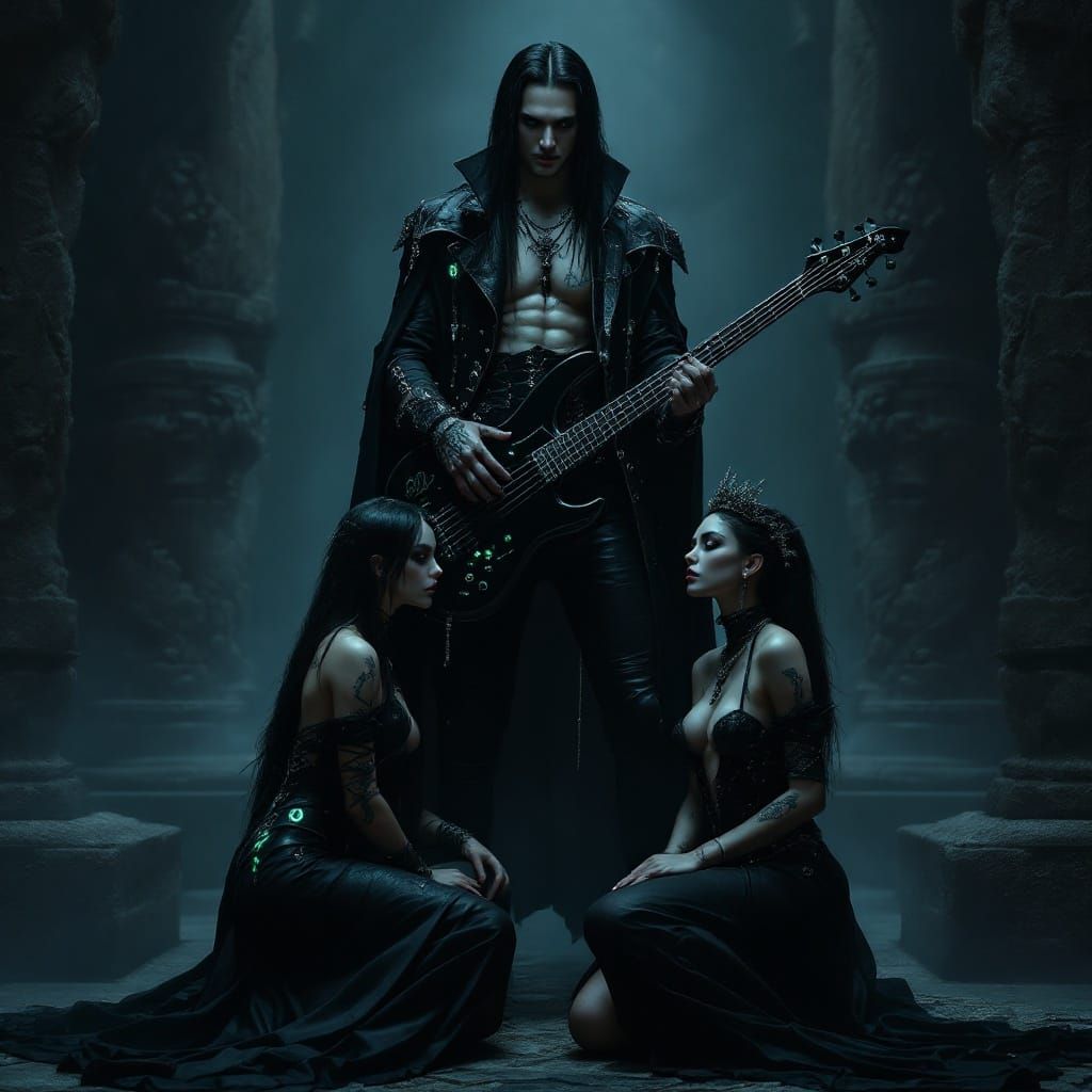 Goth Vampires in Dark Fantasy Scene