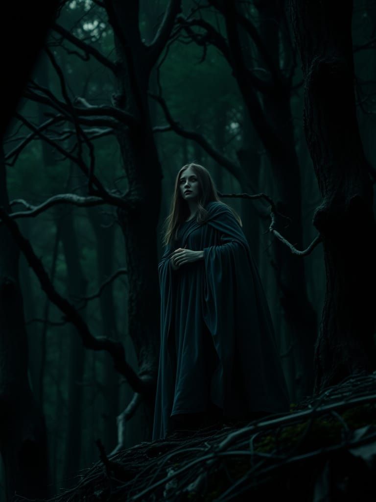 Mystical Sorceress at Twilight's Edge