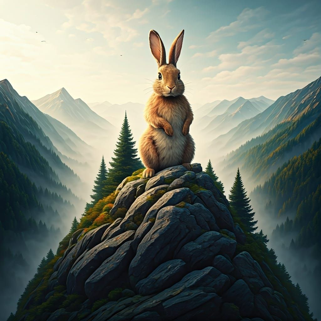 Rabbit on Misty Peak: Potter Style
