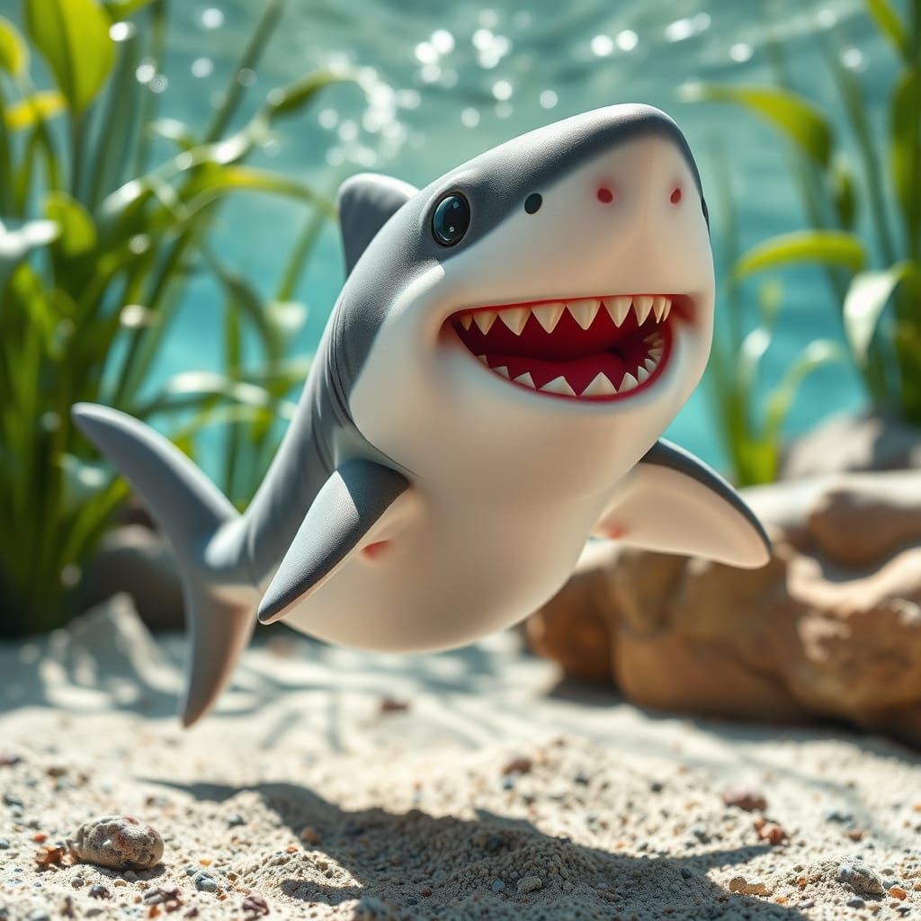 Baby Shark Basks in Sunshine