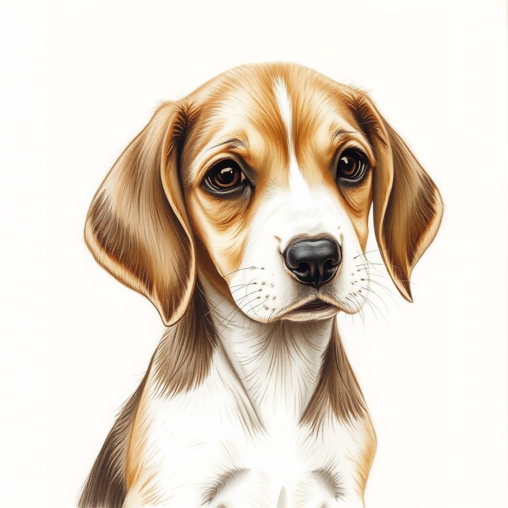 Chalk Art Beagle