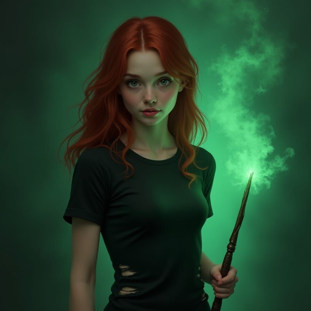 Ginny Weasley Captivated by Magic, in a Dramatic, Cinematic ...