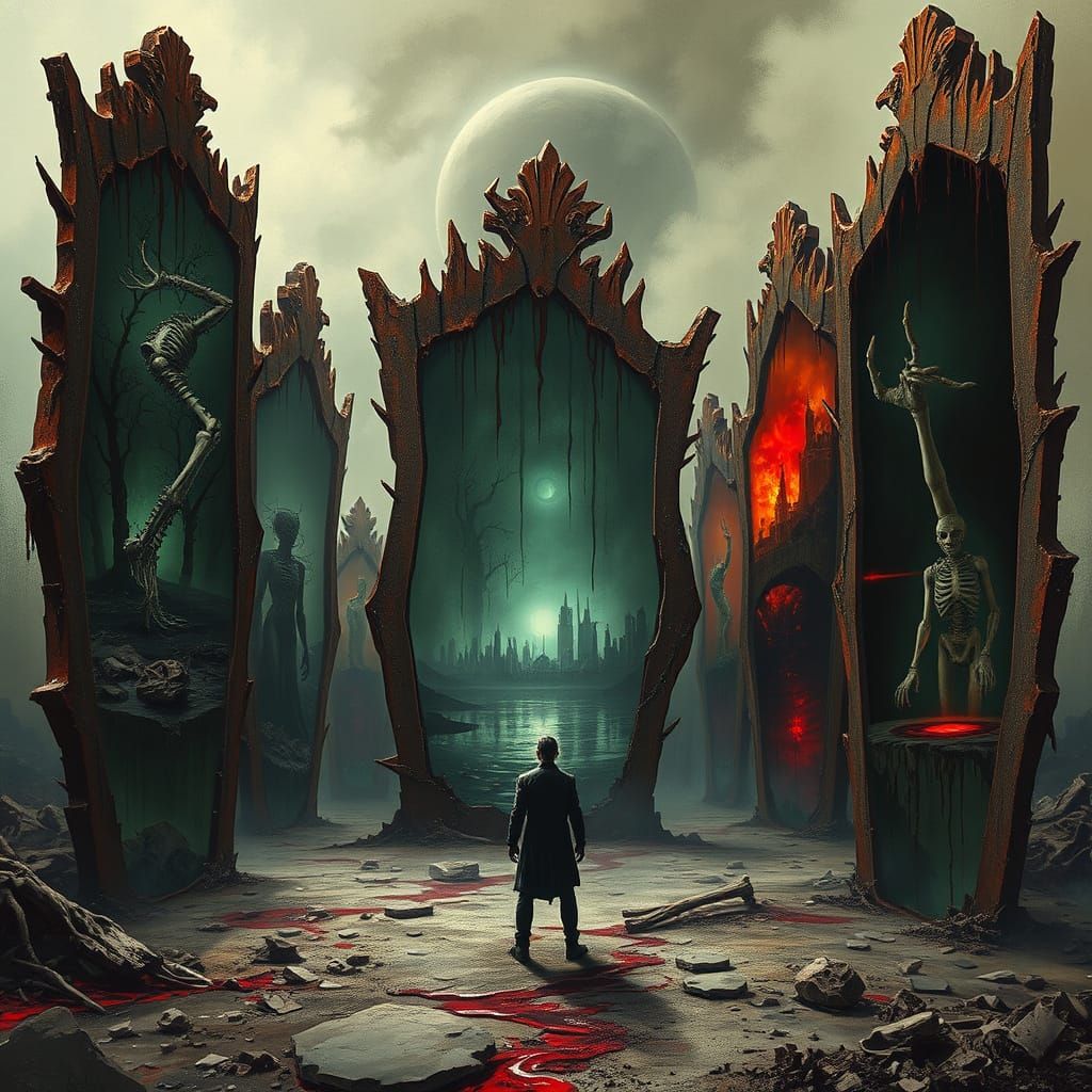 Dystopian Wasteland of Broken Dreamscapes