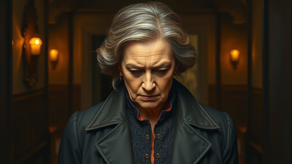 Dignified Woman in Elegant Coat