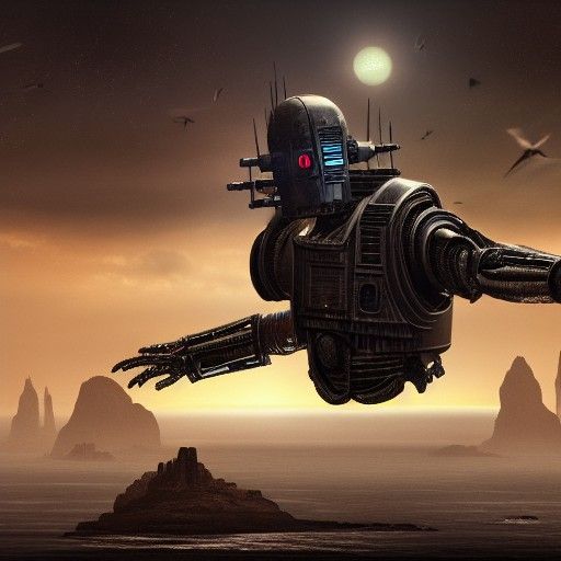 Epic IG-88 Digital Matte Painting