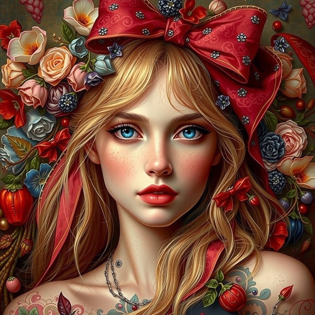 Ethereal Beauty in a Contemporary Portrait