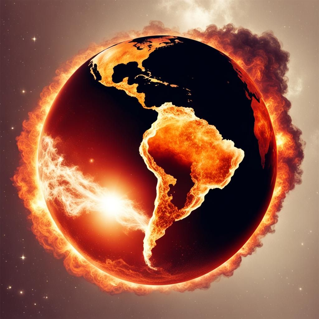 Burning Earth in Space: A Planetary Crisis