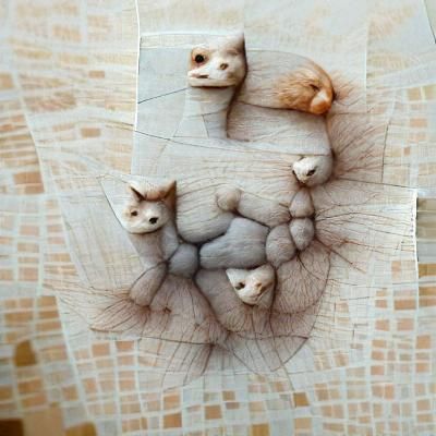 A Cat Made of Cats: Feline Composition