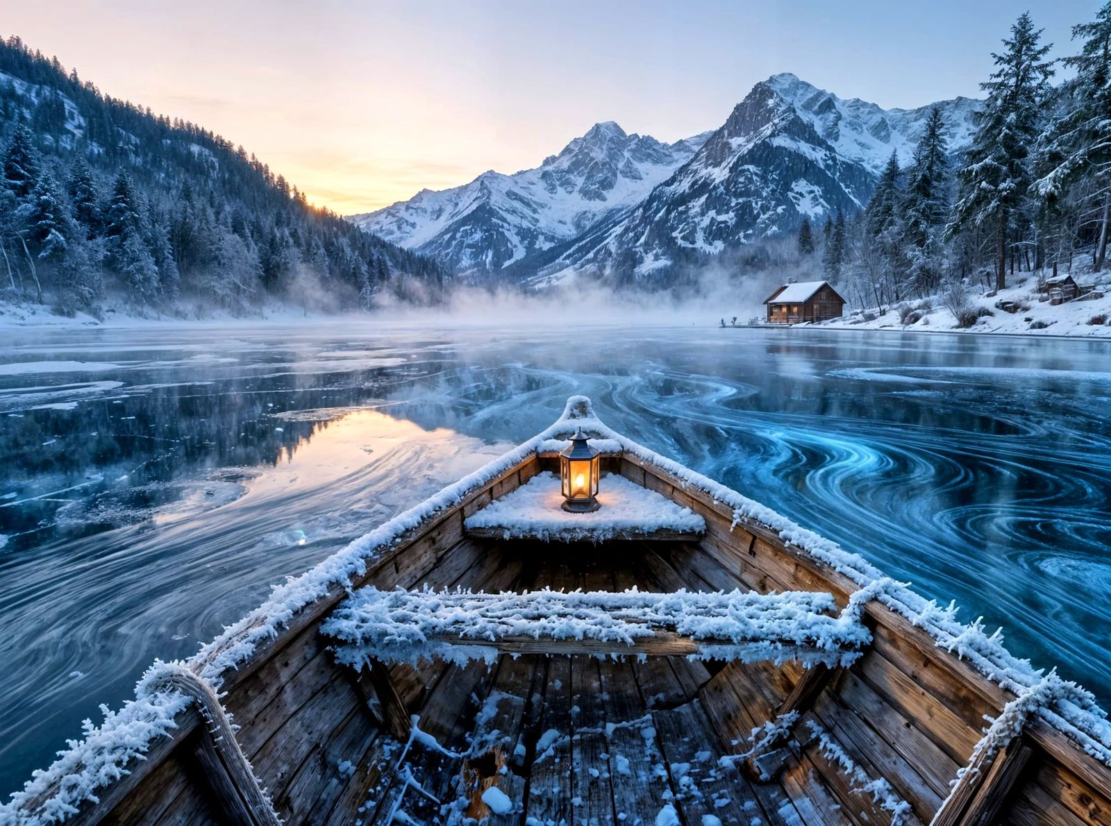 Lantern on Frozen Silence: Light Endures