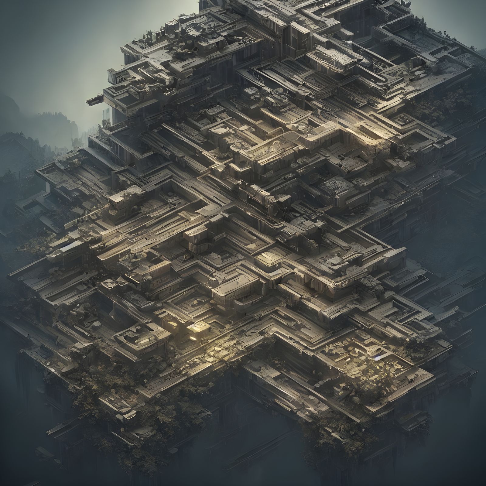 Symmetrical Digital Art in Hyperrealistic Style