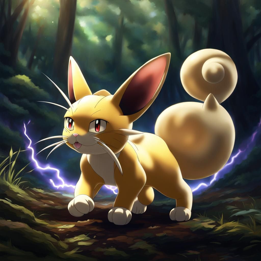 Meo-Achu (Pikachu and Meowth Cross) Pokemon