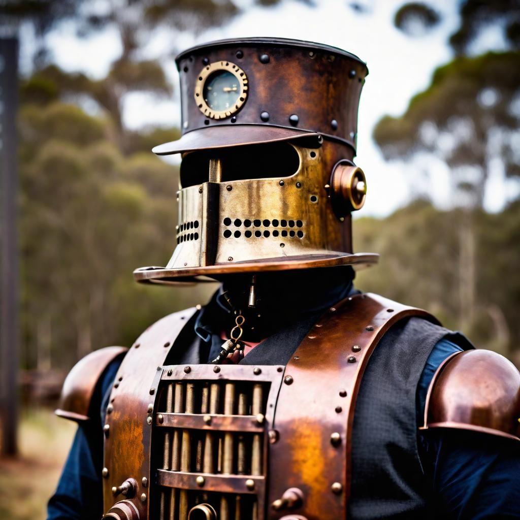 Steampunk Ned Kelly Engine: Professional Photography