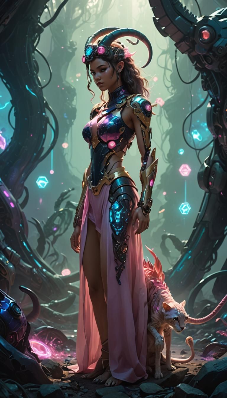 Chimera Girl: Studio Trigger-Style Concept Art