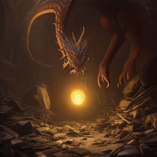 Dragon Eggs Hatching: Dark Fantasy Concept Art