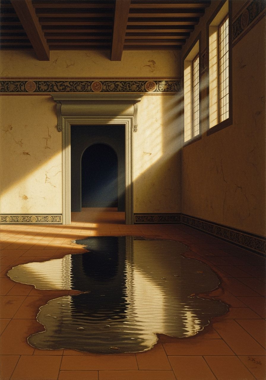 Renaissance Puddle in Warm Room