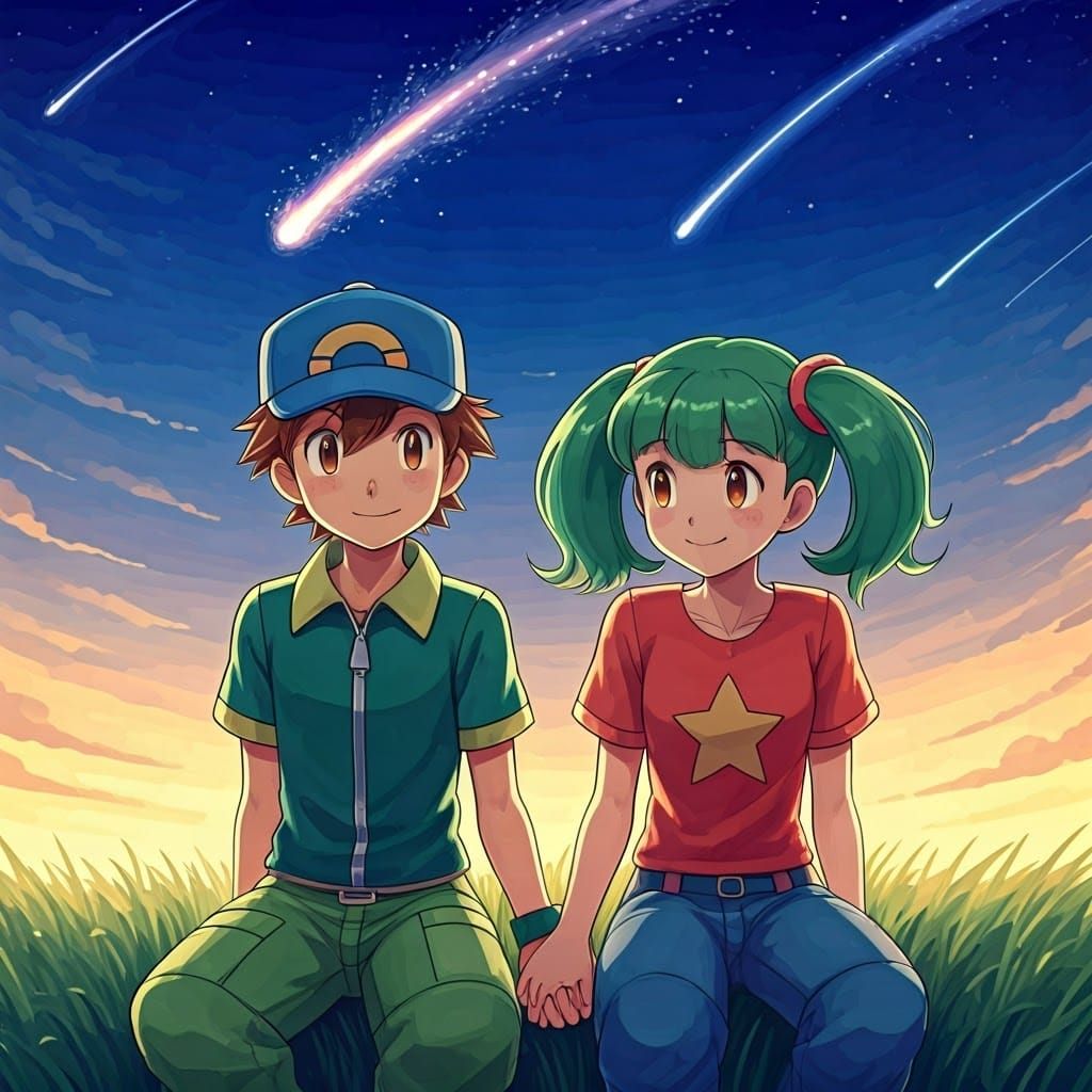 Pokémon Trainers Ritchie and Duplica Share Tender Moment Und...