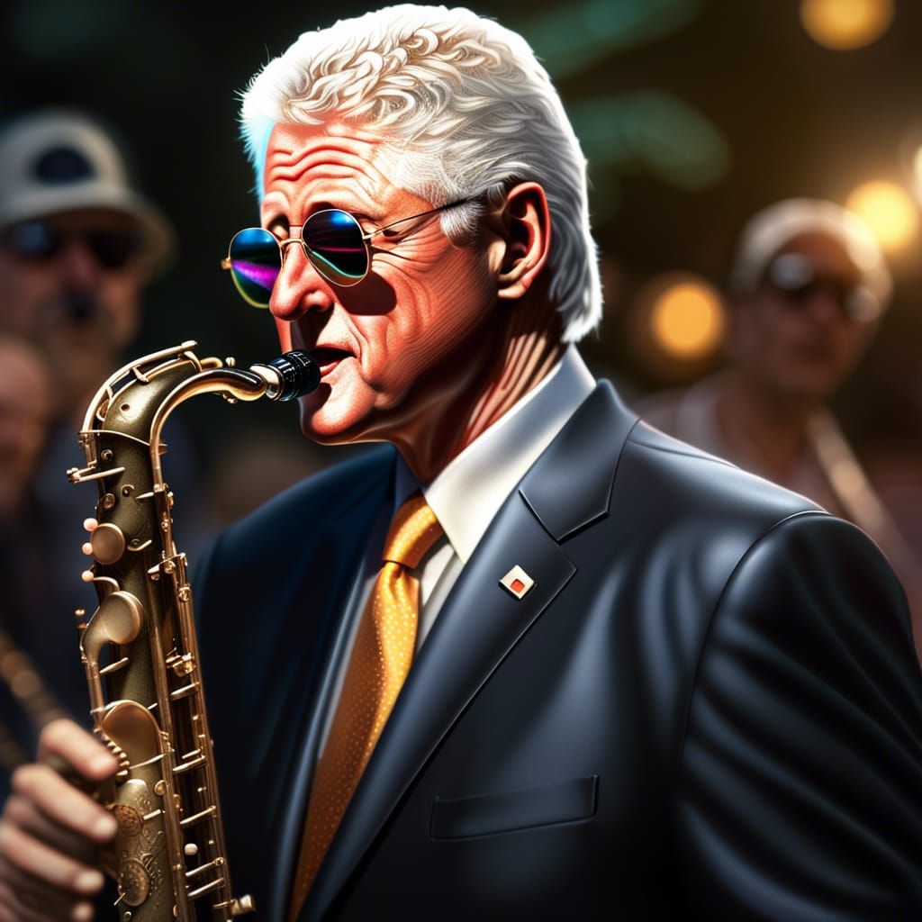 Bill Clinton Playing Sax! 🎷
