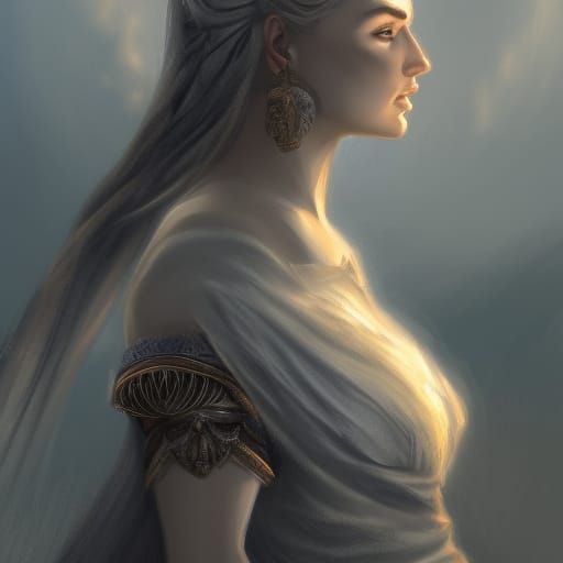 Goddess of Life in Epic Fantasy Style