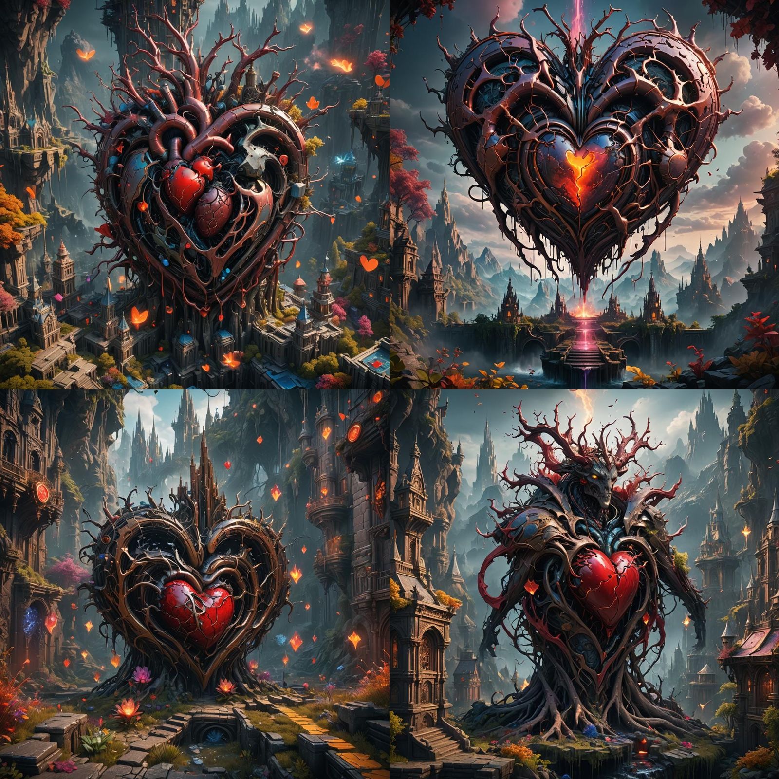 Heartbeat: Detailed Matte Painting in Deep Color