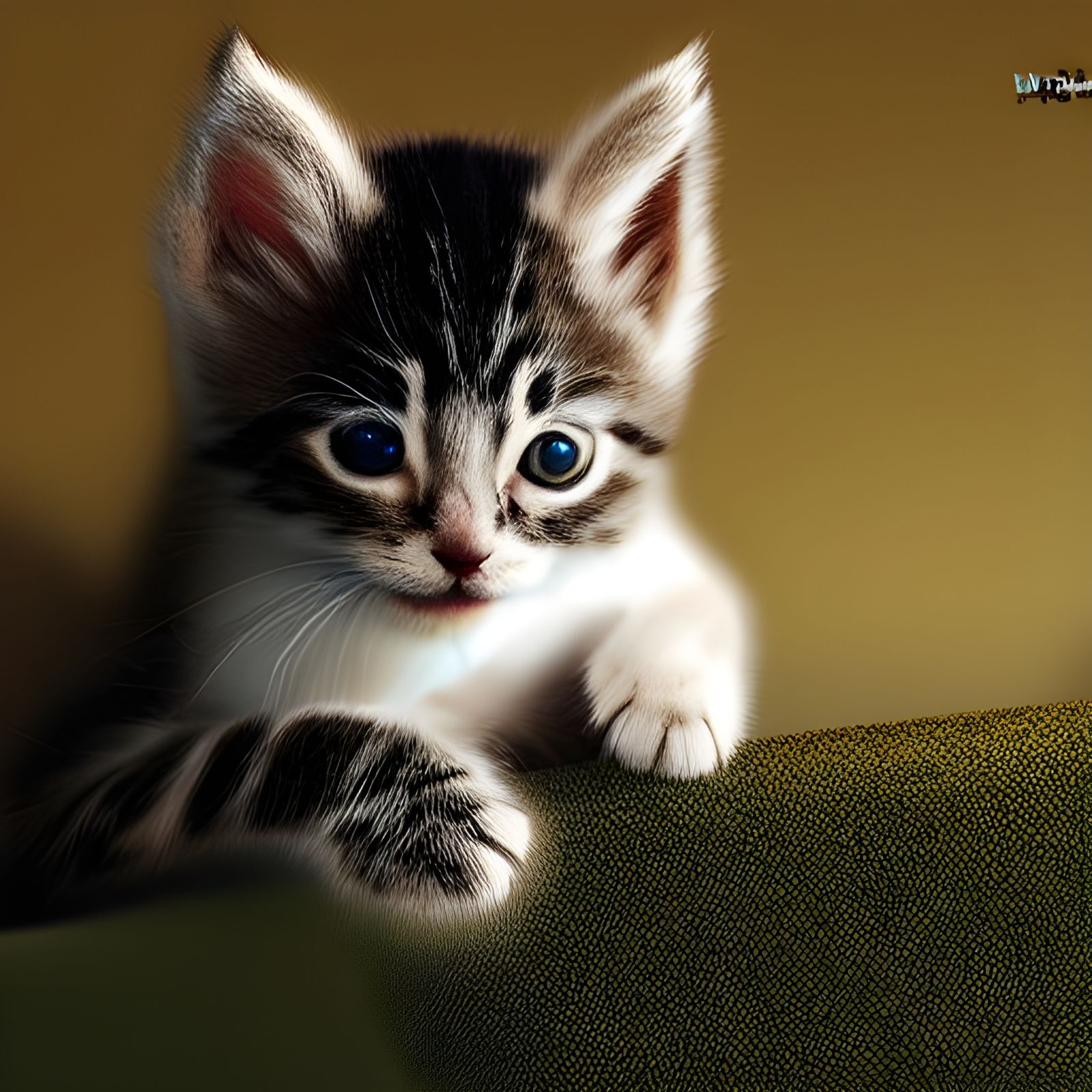 Hyperrealistic Cute Kitten Matte Painting in 8K