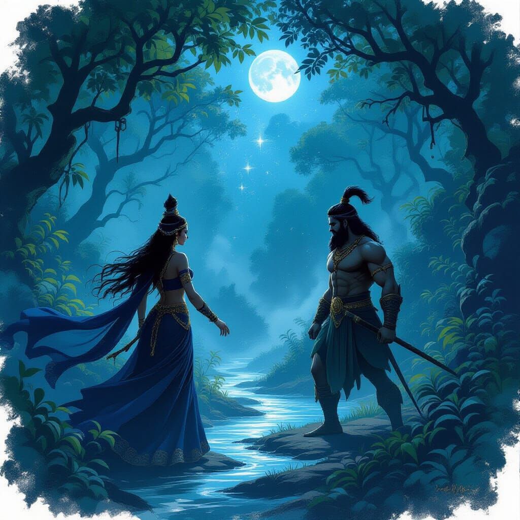 Hidimba's Mystical Forest Encounter with Bhima