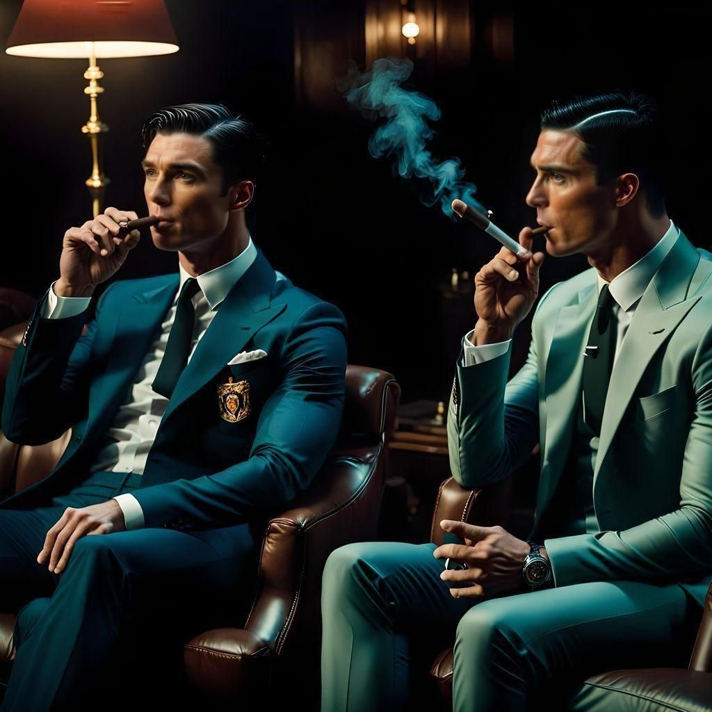 MEETING OF CILLIAN MURPHY AND CRISTIANO RONALDO