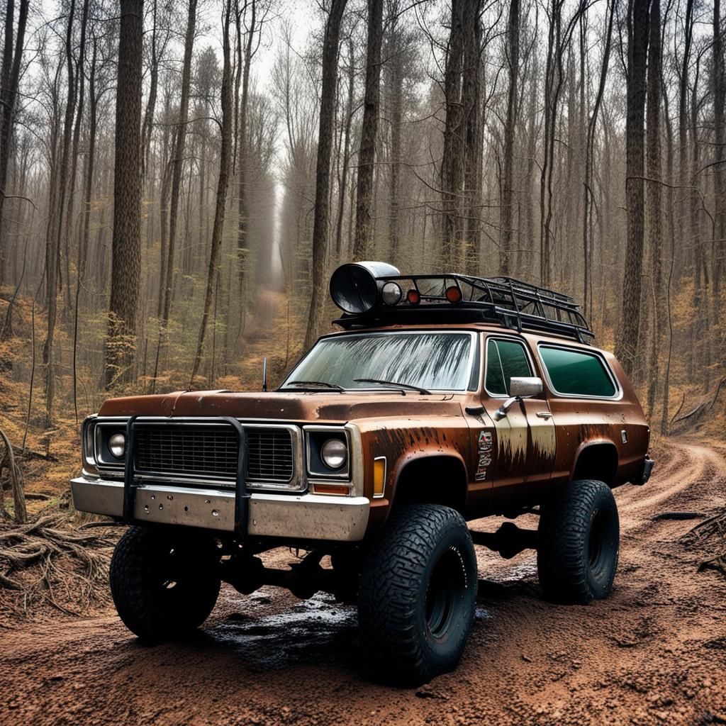 Apocalyptic 1975 K5 Blazer Chase Scene