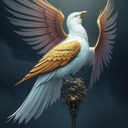 Bird of Splendor in Blazing Inferno