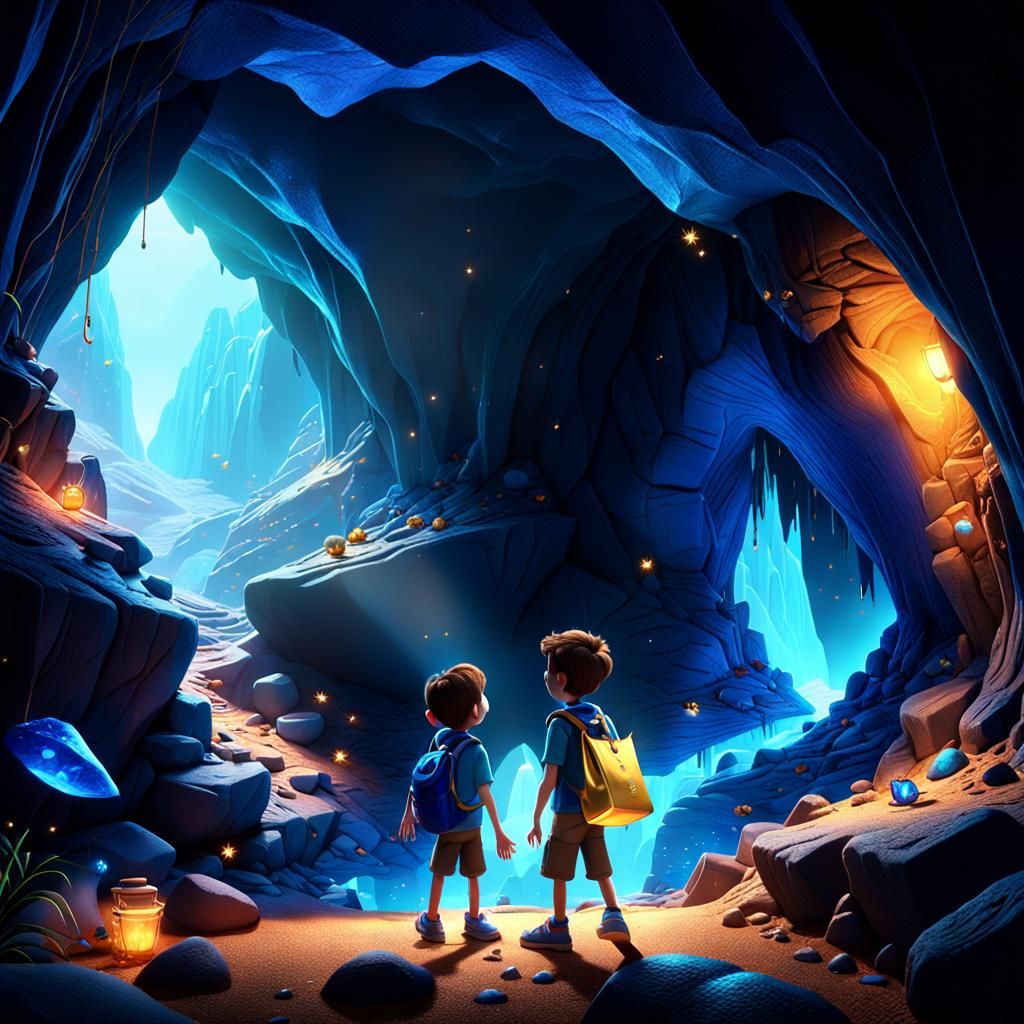 Magical Cave Discovery in Ultra-Realistic 3D