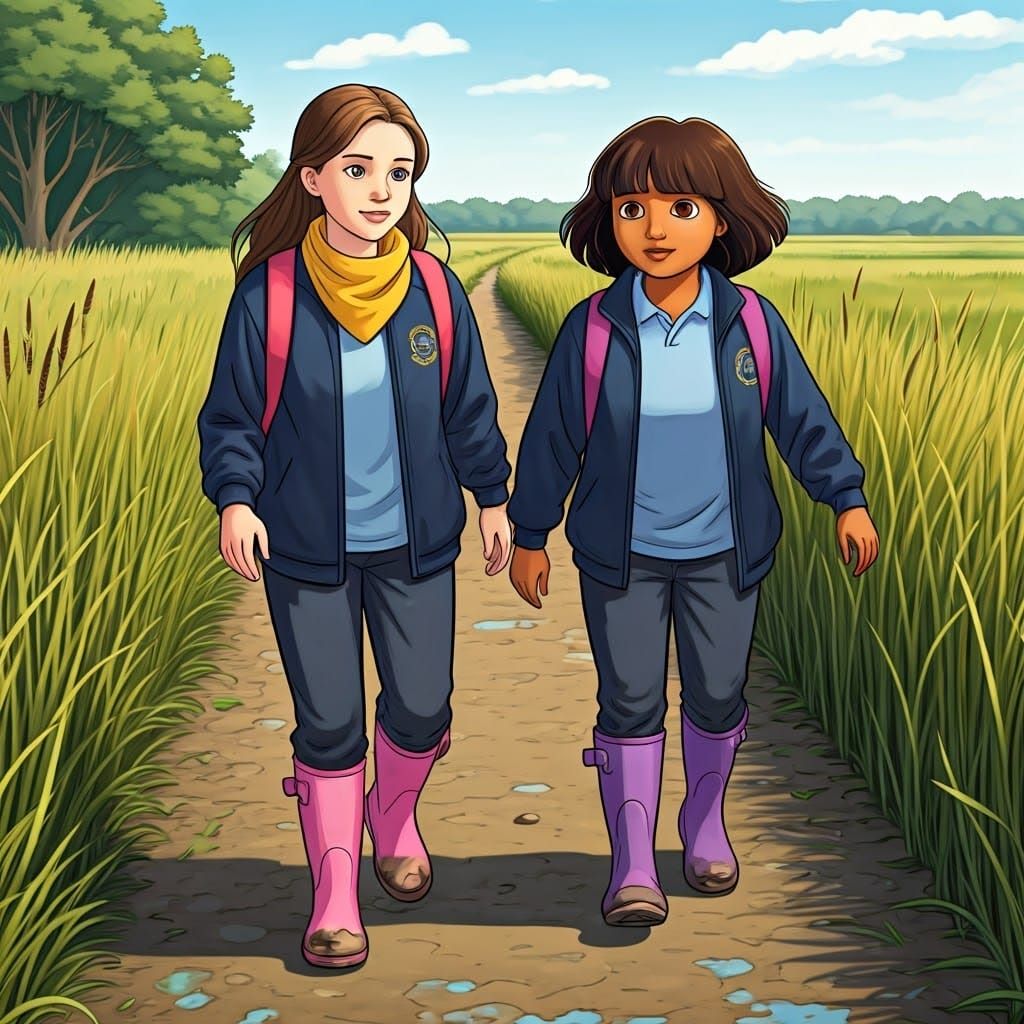 Brittany and Dora's Mucky Wetland Adventure