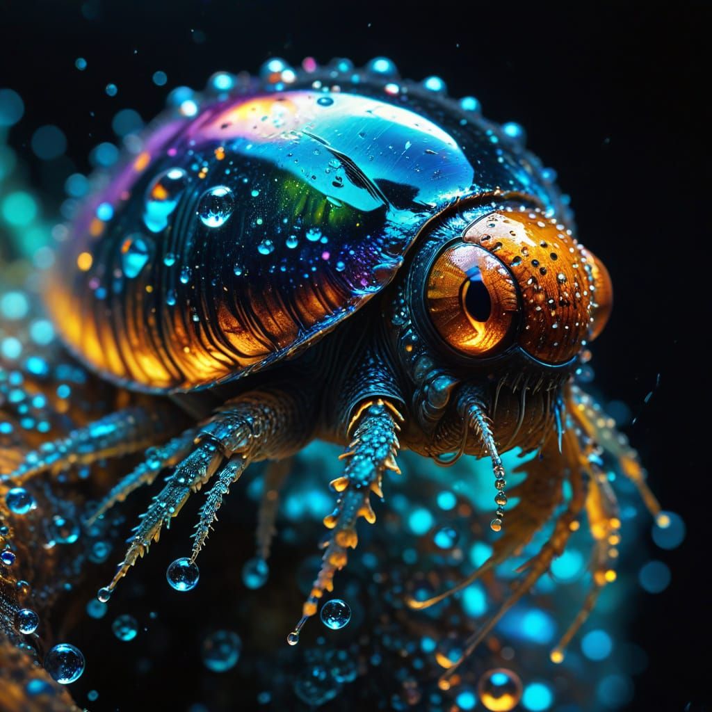 Vibrant Microscopic World in Hyper-Realistic Detail