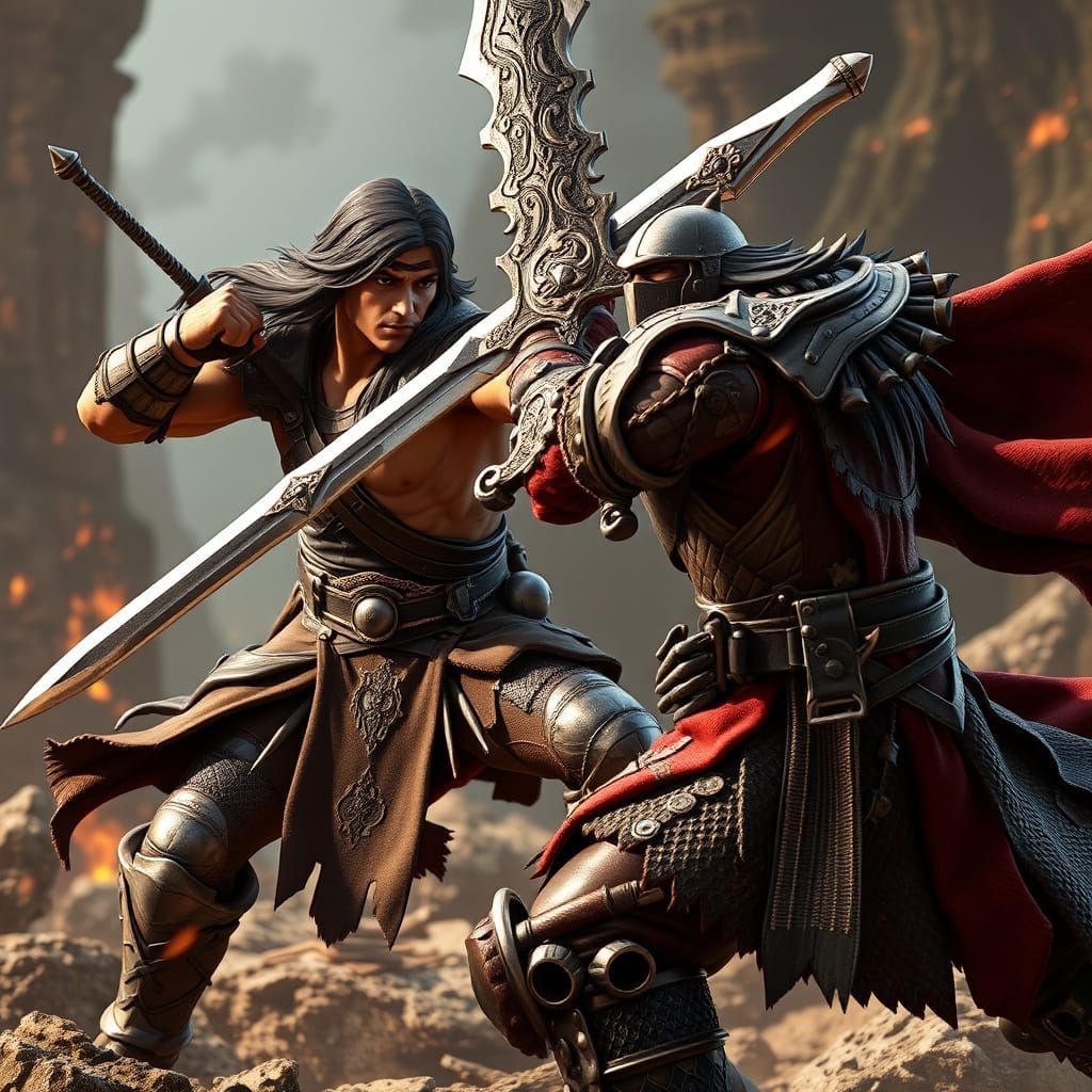 Conan Battles Guts in Epic Anime-Inspired Sword Fight