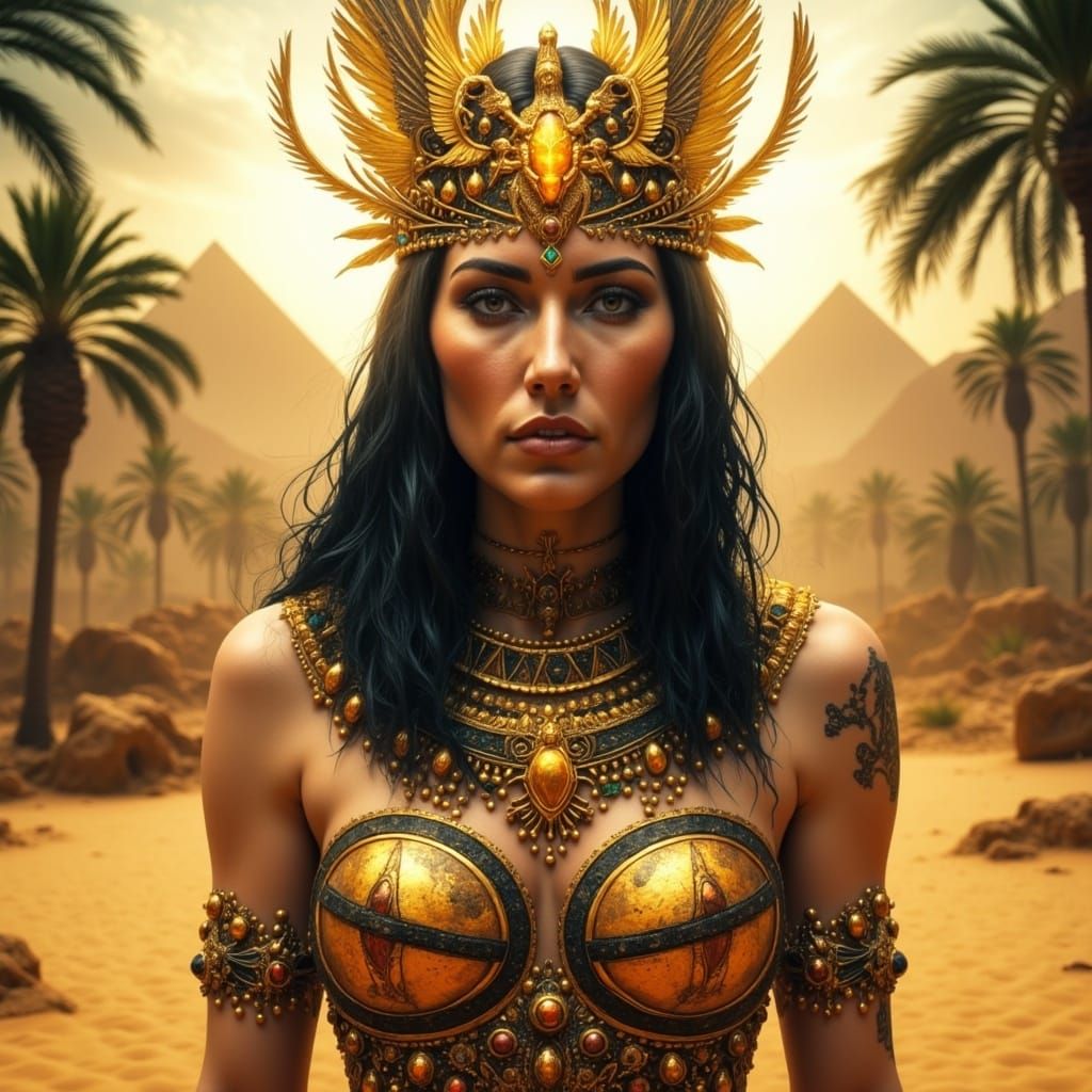 Egyptian Goddess Commands Scarab Army