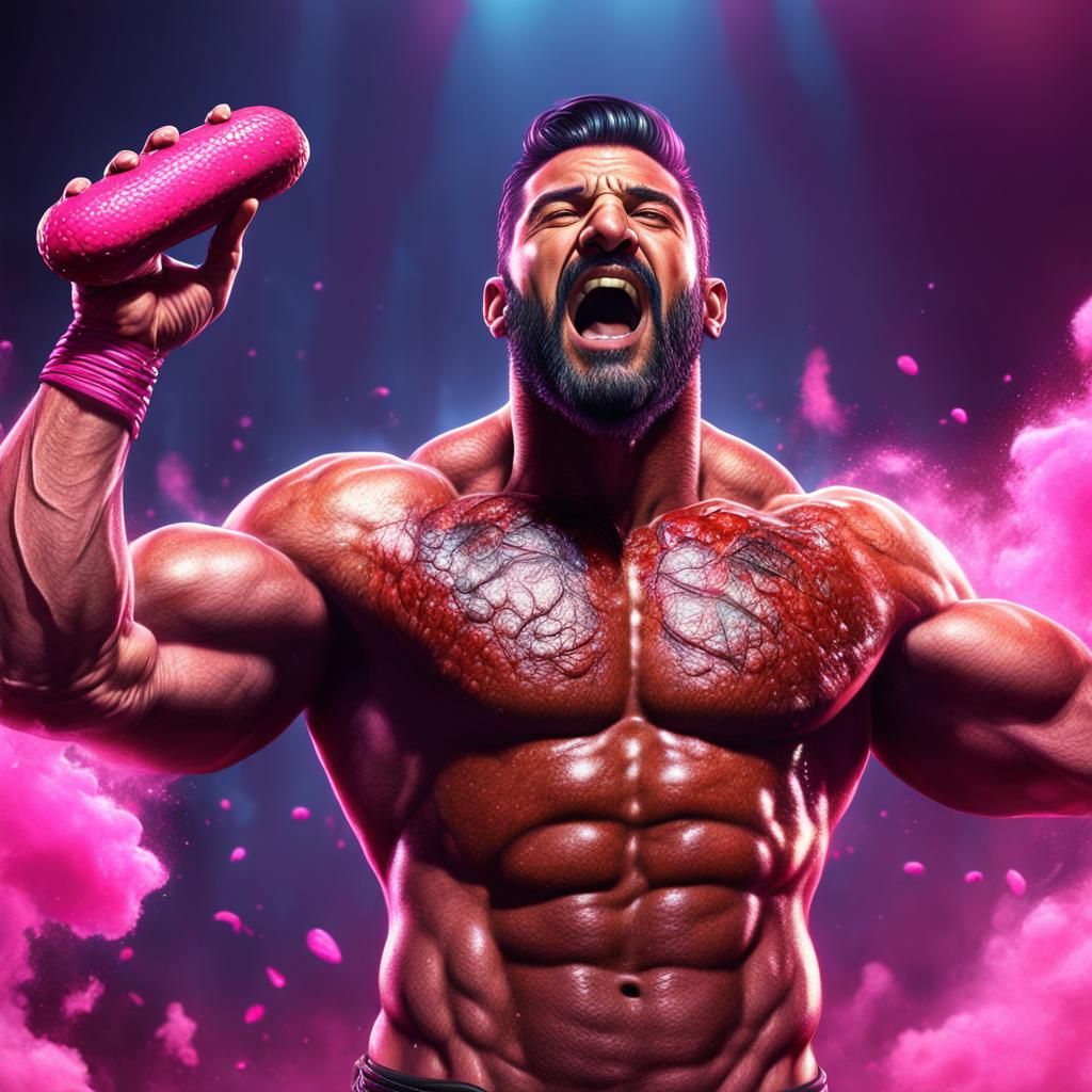 Arab Man Sings for Sausage: Fantasy Concept Art